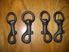4 Italy made Nautical Vintage Brass Rigging Swivel Snap Hook Clip 3 1/4