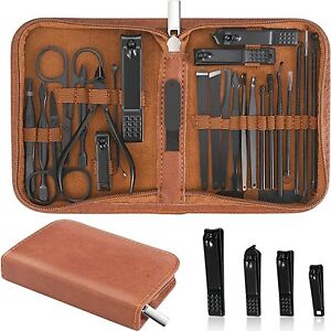 nail clipper set Kit 26 Pieces Stainless Steel professional Nail Care Tools Men