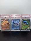Mixed Lot Of Pokémon Cards Consecutive PSA 10s Charizard,Blastoise,Venusaur 151