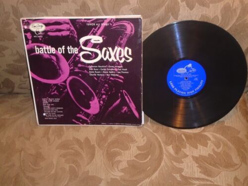 Coleman Hawkins Gene Ammons Battle of The Saxes Emarcy MG-36023 drummer label
