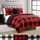 8 Piece Buffalo Plaid Check Bed in a Bag Comforter and Sheet Set