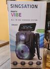 Singsation - PARTY VIBE Rechargeable All-in-One Karaoke System - Black