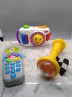 Learning Baby Toddler toys Fisher Price Camera ,Phone ,Rattle Lot of 3