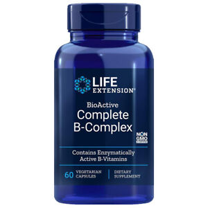 BioActive B-Complex Complete 60 caps Life Extension - Inositol/P-5-P/methyl