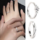 Crystal Stone Adjustable Ring Alloy Silver Women Men Girls Jewellery Gift Charm