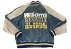 Williams Renault Formula 1 F1 Racing Team Suede Jacket Size L Vintage 1997