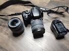 Canon EOS Rebel XTi DSLR Digital Camera w/ 2 Lenses And Charger