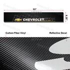 Window Windshield Carbon Fiber Vinyl Banner For Chevrolet Chevy Decal Sticker