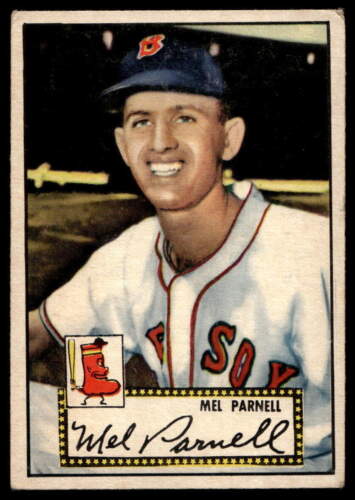 1952 Topps #30 Mel Parnell Boston Red Sox VG-VGEX wrinkle NO RESERVE!