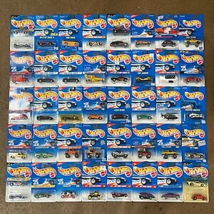 Vintage 90s Hot Wheels LOT OF 44 Mainline Black Wall Collection Mattel RARE NEW