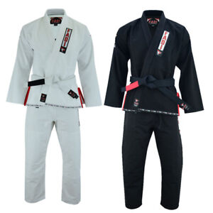 FADI, Brazilian Jiu jitsu Uniform Kimono BJJ Adults Durable MMA White & Black