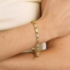 Bracelet in 14K Gold and white gold, 7.28 inches | Vintage Solid Gold | Premium