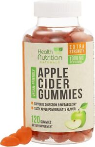 Vegan Apple Cider Vinegar Gummies | Max Strength 1000mg | ACV Supplement Gummy