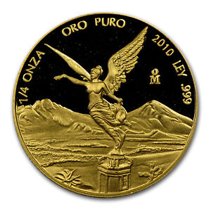 2010 Mexico 1/4 oz Proof Gold Libertad