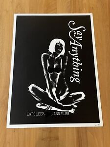 Say Anything The Futile Eat Sleep F*** Flee tour poster Is a Real Boy #421/1000