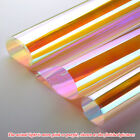 Colorful Rainbow Window Film Transparent Clings Glass Sticker DIY Craft Prop Art