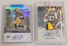 Aaron Jones Two Card Auto Lot - Sealed Patch Auto #/10 + Silver #/75 - Vikings