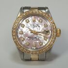 LADY ROLEX DATEJUST 26MM STELL AND GOLD PEARL DIAMOND DIAL OYSTER BAND AUTOMATIC
