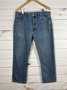 Vintage Levi's 501 XX Jeans Mens 36x30 Blue Denim USA Blue Button Fly 35x29