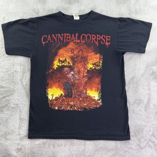 Vtg Cannibal Corpse Shirt Mens Medium Black Death Metal Centuries of Torment Y2K