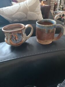 Handmade Pottery Mugs..set Of 2