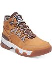 TIMBERLAND Womens Brown Mixed Media Euro Swift Toe Sculpted Heel Hiking Boots 9