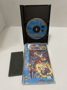SONIC CD SEGA CD VIDEO GAME CIB COMPLETE WITH MANUAL REGISTRATION CARD & CASE