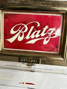 New ListingVintage Blatz lighted beer sign 1950's Reverse Painting On Glass