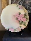 New ListingAntique Haviland Limoges Hand Painted Pink Rose 8 3/4 Inch Luncheon Plate