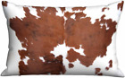 New ListingThrow Pillow Case Real Brown Cow Cowhide Pattern,Decorative Home Cushion Cover H
