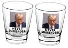 2 Pack Trump Mug Shot Shot Glass FunnyDonald Trump Police Mugshot Photo Never