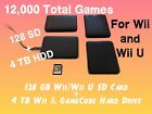 4TB Loaded Wii & GameCube Hard Drive + 128GB Wii SD Card For Wii And Wii U