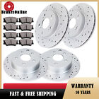 Front and Rear Brake Rotors Pads Fit for Honda Civic 2006-2011 Drilled Slotted