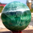 1.4LB Natural Rainbow Fluorite sphere Crystal stone specimens