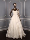 Steven Birnbaum Jenna Silk White Strapless Ballgown Designer Wedding Dress Gown