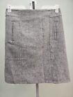 Talbots Size 2 Womens Skirt Gray  A-Line Lined Wool Blend