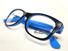 NEW Ray Ban Junior RB1528 3659 Childrens Black/Blue Eyeglasses Frames 46/16-125