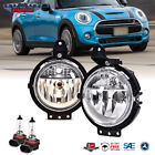 Fog Lights For 2007-2015 Mini Cooper Front Bumper Driving Lamps Clear Lens Pair (For: Mini)