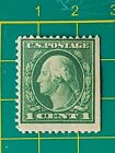 US stamp 1912,Sc A140 #405b,1c green from booklet pane of 6,perf.12,MLH