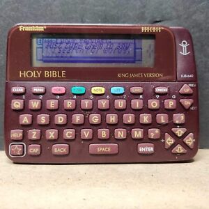 Franklin KJB-640 Electronic Holy Bible King James Version Bookman Tested!