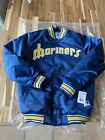 HOMAGE X Starter | MLB Throwback Mariners Satin Jacket | Size MED | NEW W/TAGS!