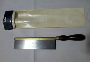 Vintage Crown Tools Sheffield England Brass Dovetail Saw, 8