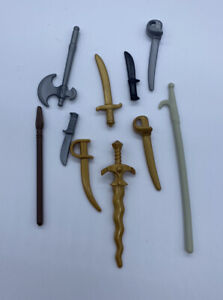 Playmobil Weapons Lot of  Knife Knives Weapon Lot Medieval Castle  3268 3666