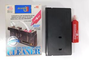 Vintage Allsop 3 Audio Cassette and VCR Deck Cleaning System Model 60100
