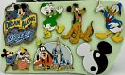 Vtg Disney Pin Lot ~ YEAR 2007 ~ 7pc Pins Set ~ Pluto Goofy Donald Minnie Mickey