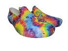 VANS TRK Mens Pride Text LGBTQ Tie Dye Multicolor Slip On Shoes Size 11 New