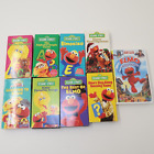 9 Sesame Street VHS VCR Video Tape Elmo Big Bird Kid Movie Lot