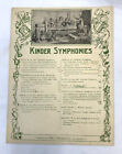 Vintage Sheet Music - Kinder Symphonies - Christmas Bells