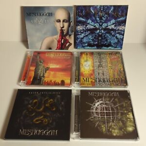 Lot of 6 MESHUGGAH CDs Thrash Metal Chaosphere obZen Nothing Catch Thirtythr33 +