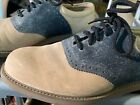 Rockport Beige Leather Two Tone Oxford Men's Shoes Size 10M Model #M1282